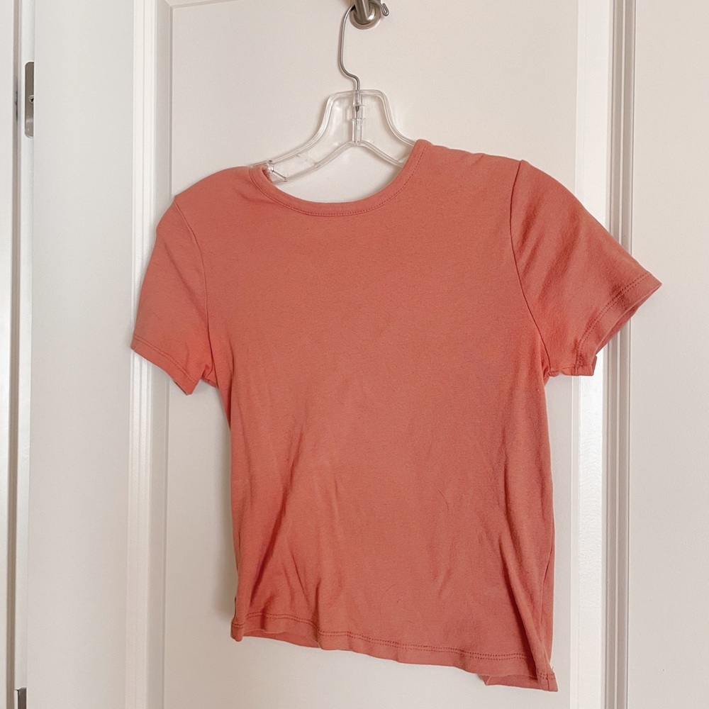 Coral So crop top
